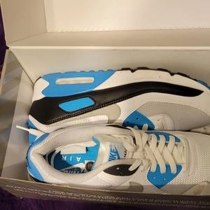 Blue White and Black Nike Men Sneakers